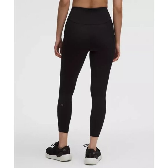 Lululemon Fast & Free High Rise Tight W/Pockets 25" Black Size 20 Womens - Picture 5 of 5